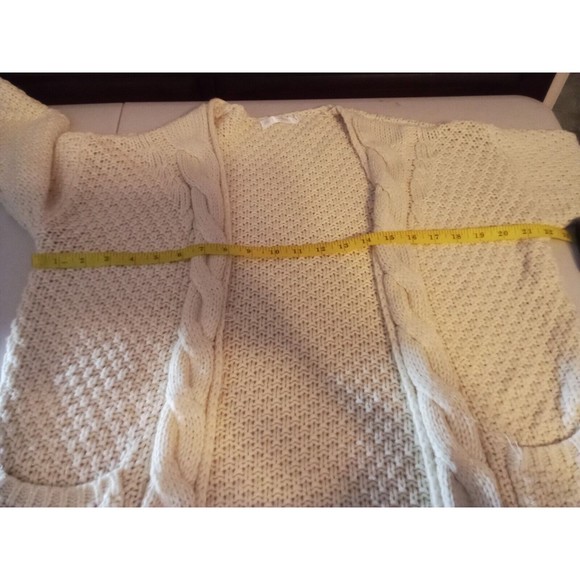 Women'sJanice Cable Knit Sweater Size Small Medium Off-white Color - Picture 12 of 16